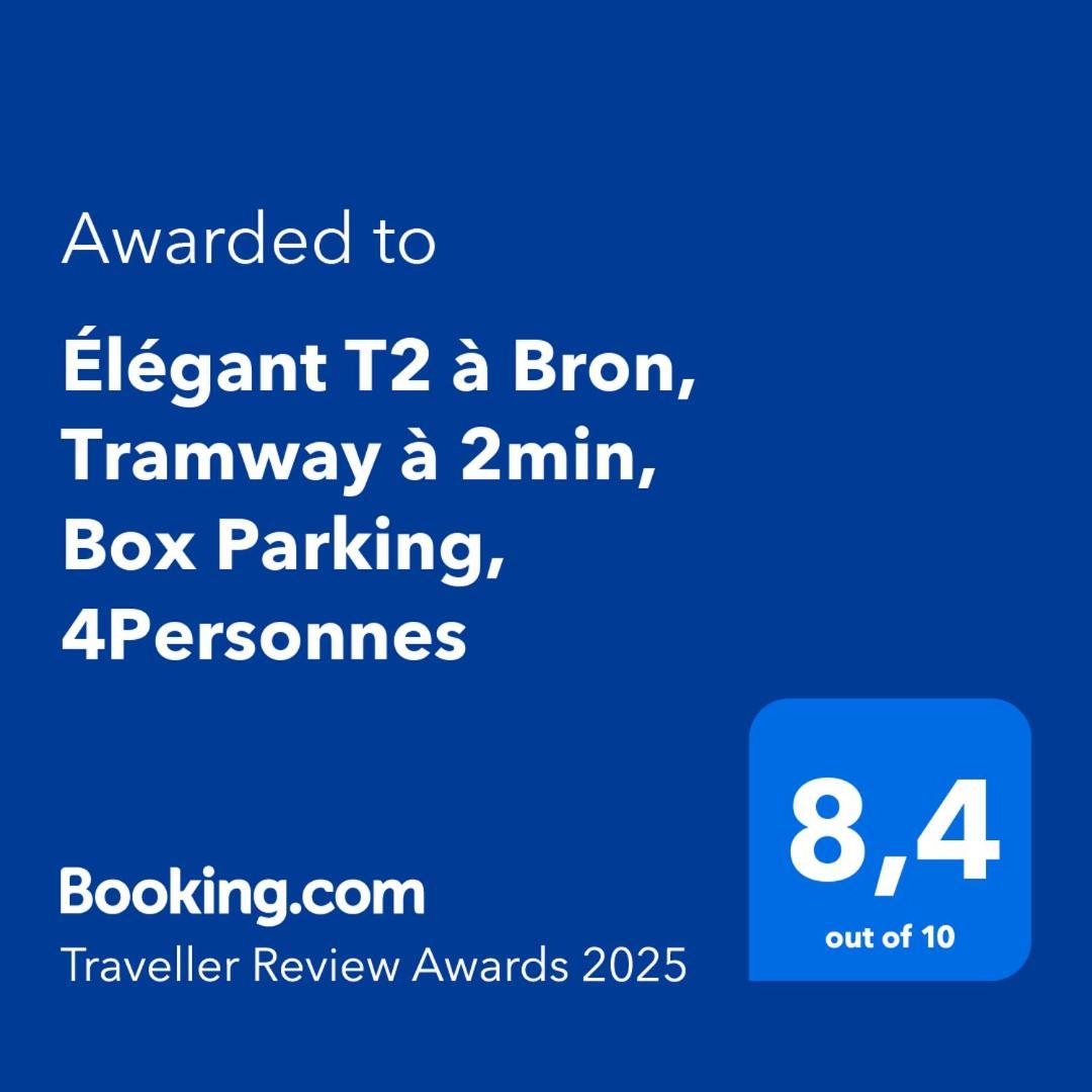 Апартаменты Elegant T2 A Bron, Tramway A 2Min, Box Parking, 4Personnes Экстерьер фото